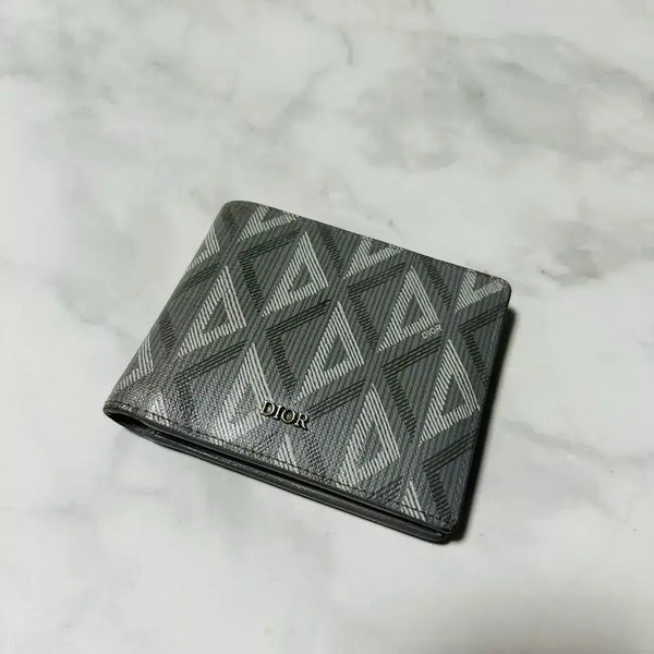 [BUNJANG] Dior Diamond Bifold Wallet / (급처) 디올 다이아몬드 cd 반지갑