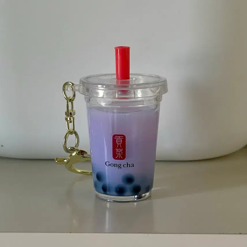 [BUNJANG] Gong Cha Taro Milk Tea Keychain / 공차 타로밀크티 키링