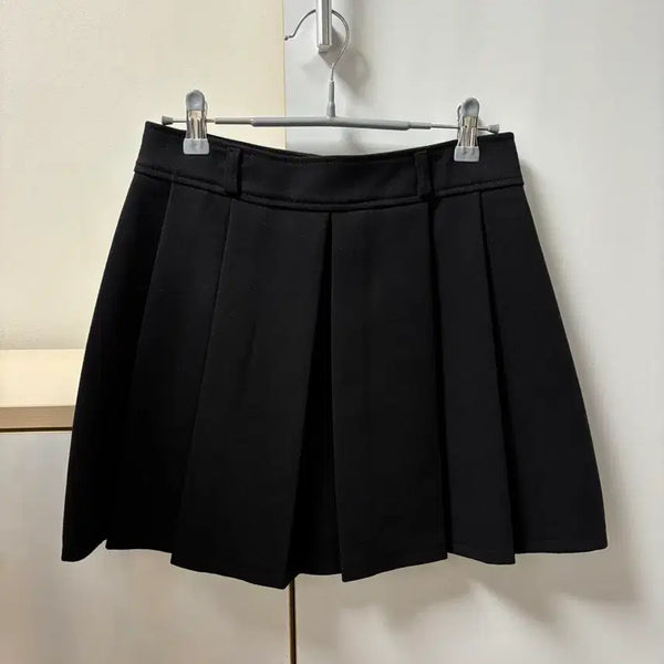 [BUNJANG] ATTRANGS Pleated Mini Skirt / 아뜨랑스 플리츠 주름 미니 스커트 M 28인치