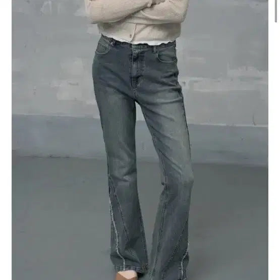 [BUNJANG] Ledery Western Tassel Bootcut Denim Pants / 레더리 웨스턴 테슬 부츠컷 데님팬츠