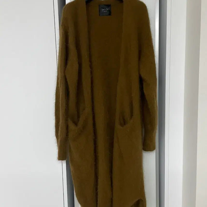 [BUNJANG] Angora Long Knit Cardigan / 앙고라 롱 니트 가디건