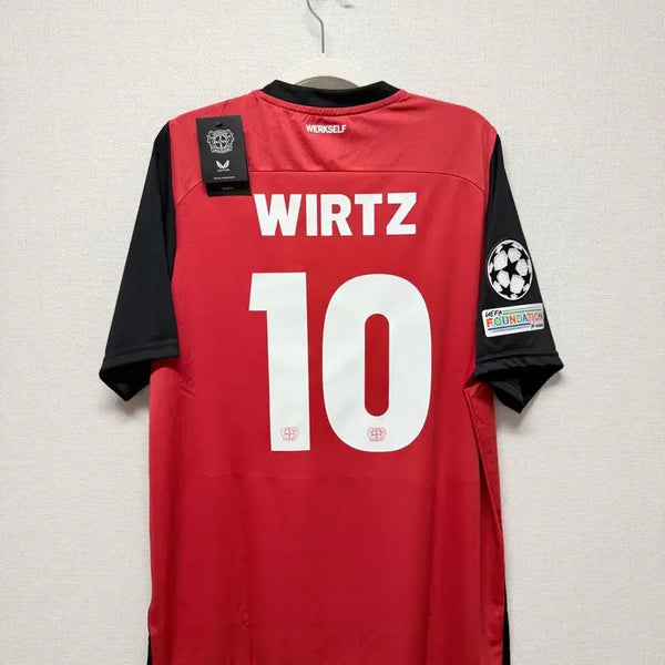 [BUNJANG] Bayer Leverkusen 24-25 Home No. 10 Wirtz Authentic Jersey / (새상품) 24-25 레버쿠젠 홈 No.10 비르츠 정품 유니폼