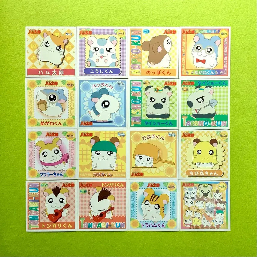 [BUNJANG] Hamtaroh Series 1 Square Seal Stickers (Exhibition Limited Edition) / (1탄) 햄토리 사각 씰 스티커 전시회 한정 개별
