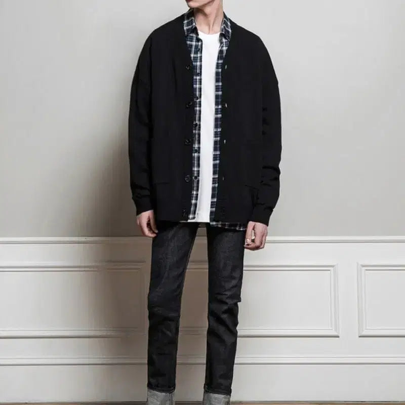 [BUNJANG] Drawfit Lambswool Oversized Cardigan XL / 드로우핏 램스울 오버핏 가디건 xl 택포2