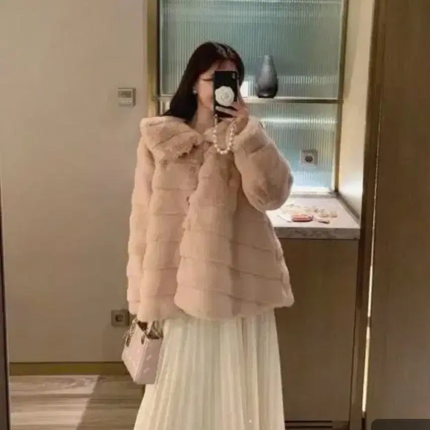 [BUNJANG] Bycini Lovely Fur Coat / 바이씨니 러블리퍼