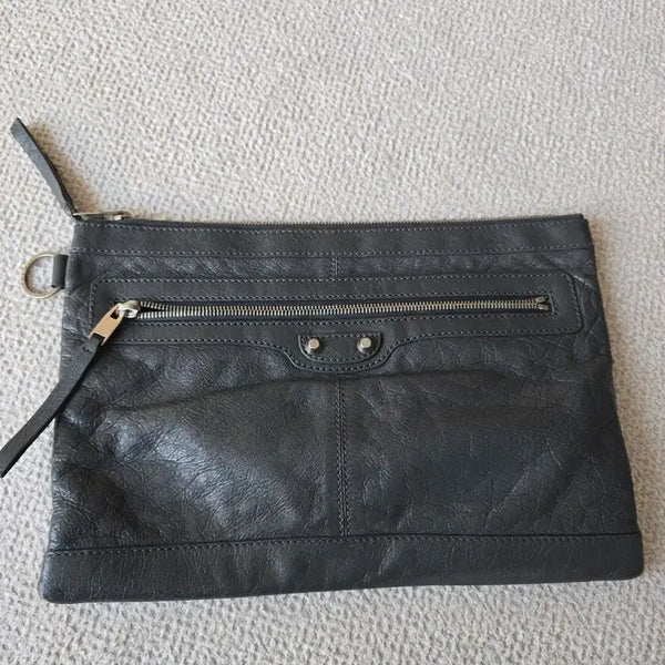 [BUNJANG] Balenciaga Clip Leather Clutch Bag / 발렌시아가 클러치백 클립 가죽