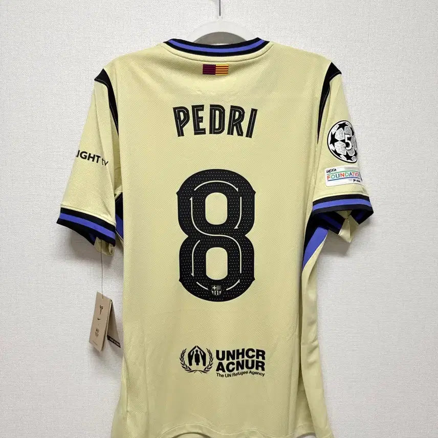 [BUNJANG] FC Barcelona 2025-26 Away Pedri #8 Champions League Authentic Jersey / (새상품) 25-26 바르셀로나 어웨이 No.8 페드리 챔스 정품 유니폼