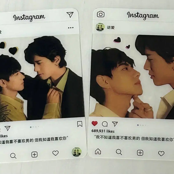[BUNJANG] Chinese Drama "Love Me If You Dare" Instagram Card Set - Qianxun & Liu Xiansheng / [중드] 역애 인스타카드 2장 - 전헌(잔쉬안)&류헌승(류쉬엔청)