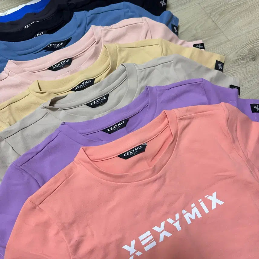 [BUNJANG] Xexymix Heba Cropped T-shirt Bundle Set (12 pcs) / 일괄 미사용) 젝시믹스 헤바 크롭탑 반팔티 12장