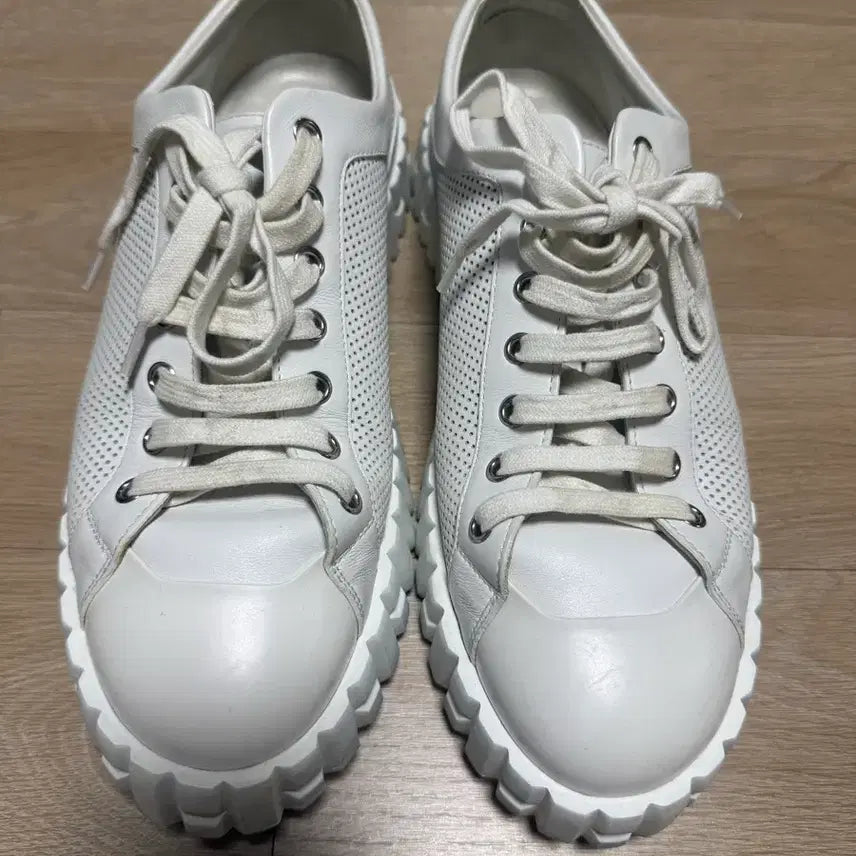 [BUNJANG] Hermes Cross Sneakers White / [41.5] 에르메스 크로스 스니커즈 화이트