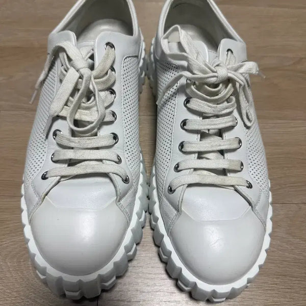 [BUNJANG] Hermes Cross Sneakers White / [41.5] 에르메스 크로스 스니커즈 화이트