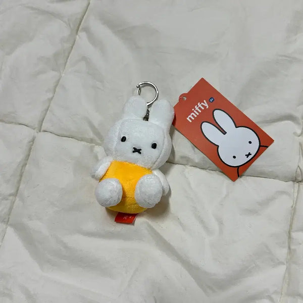 [BUNJANG] Miffy Yellow Keychain Plush Doll / 미피 옐로우 키링 인형뽑기