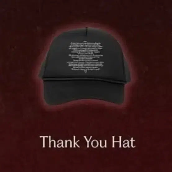 [BUNJANG] Blackpink Jennie Ruby Anniversary Thank You Hat Ball Cap / 블랙핑크 제니 팝업 루비일주년 땡큐햇 볼캡