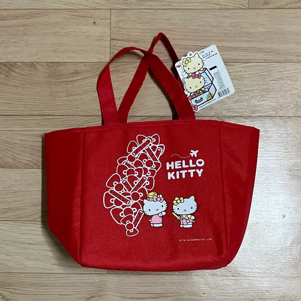 [BUNJANG] Hello Kitty Red Cooler Bag Tote Bag / 헬로키티 레드 보냉백 토트백