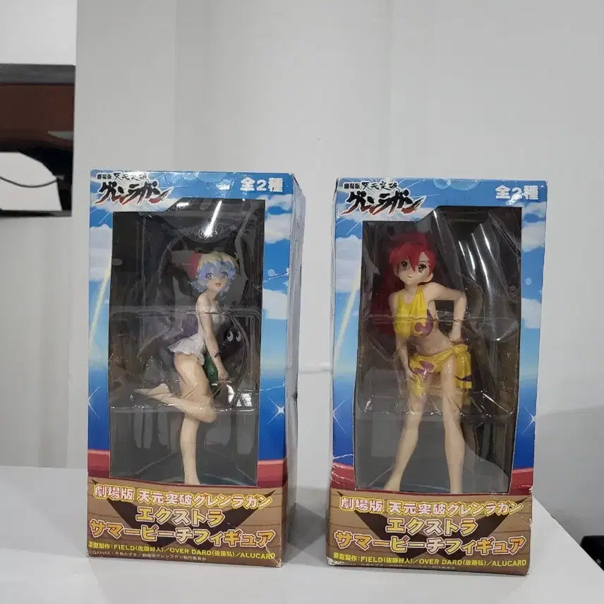 [BUNJANG] SEGA Tengen Toppa Gurren Lagann Yoko Littner & Nia Teppelin Extra Summer Beach PVC Figure Set (Unsealed) / 그렌라간 요코 + 니아 썸머 비치 set