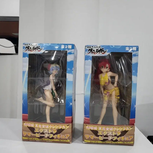 [BUNJANG] SEGA Tengen Toppa Gurren Lagann Yoko Littner & Nia Teppelin Extra Summer Beach PVC Figure Set (Unsealed) / 그렌라간 요코 + 니아 썸머 비치 set