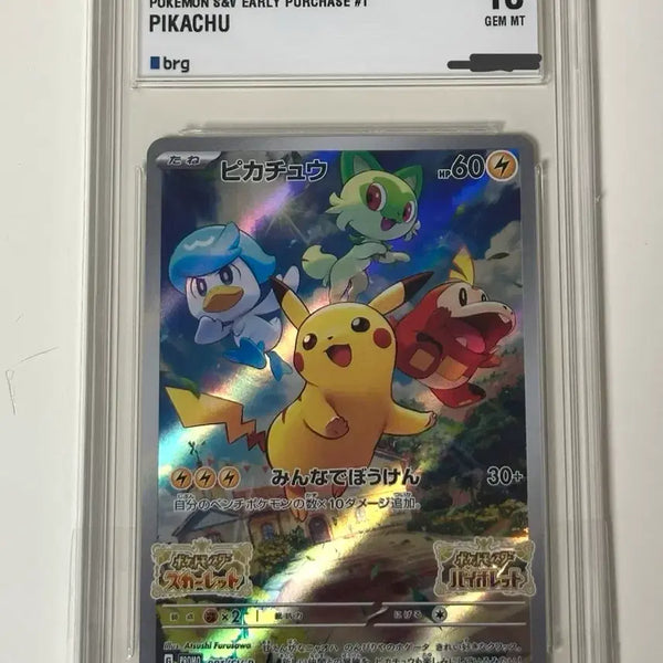 [BUNJANG] Pokemon Scarlet & Violet Pikachu Promo BRG10 Japanese Version / 포켓몬카드 스칼렛&바이올렛 피카츄 프로모 BRG10 일본판