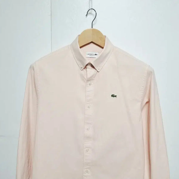 [BUNJANG] Lacoste Men's Solid Long Sleeve Shirt / 남성 라코스테 단색 긴팔 남방 셔츠