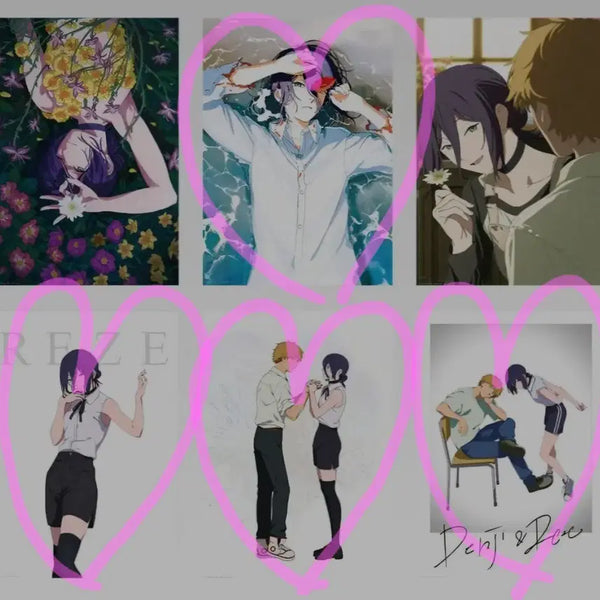 [BUNJANG] Chainsaw Man Lej Art Prize B3 Poster Bundle Set (Sealed) / (미개봉/현물)일괄 체인소맨 제일복권 쿠지 A상 B3 레제포스터 판매
