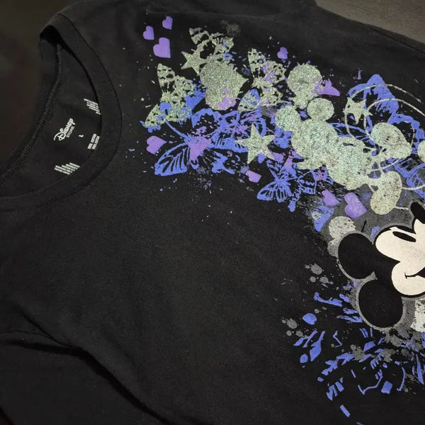 [BUNJANG] Disney Gothic Style Mickey Mouse T-Shirt / 디즈니 고딕 스타일 미키 마우스 티셔츠
