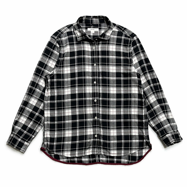 [BUNJANG] Niko and... Red Detail Black Check Shirt (Vintage Y2K Mori Girl) / JPN 일본 빈티지 y2k 모리걸 니코앤드 레드 디테일 블랙 체크 셔츠