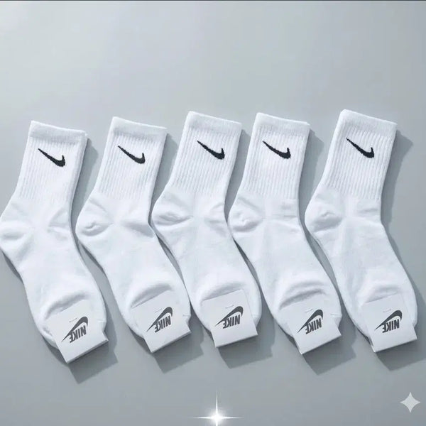 [BUNJANG] Nike Mid-Crew White Socks (10 Pairs) / 데일리 중목 흰색 나이키 양말 10켤레 19,000원 무료배송
