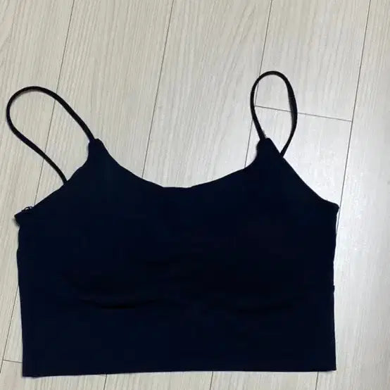 [BUNJANG] Sleeveless Bra Top - Black (Free Size) / 나시 브라 블랙 free