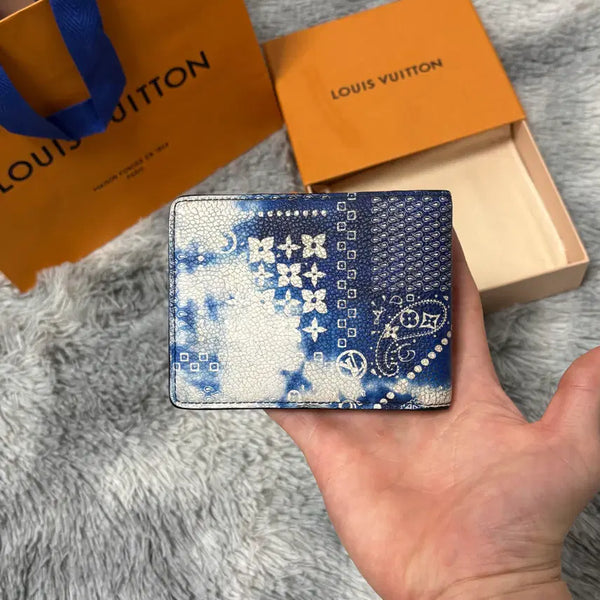 [BUNJANG] Louis Vuitton Monogram Blue Bandana Wallet / 루이비통 반다나 모노그램 블루 반지갑