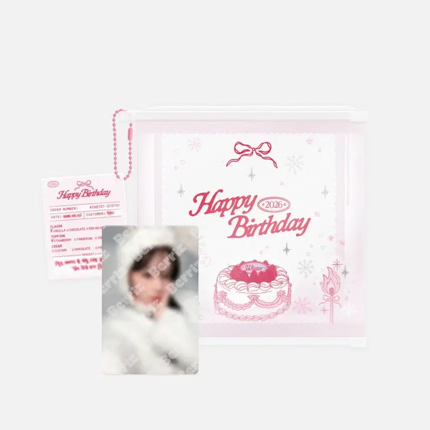 [BUNJANG] aespa Winter Birthday Goods Set Unsealed Photocard + Acrylic Cake Box / 에스파 윈터 생일 굿즈 세트 단순개봉 양도 포카+아크릴 케이크 박스