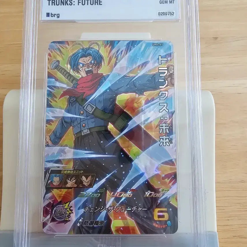 [BUNJANG] Dragon Ball Heroes Japan Trunks Grade 10 Card / [긴급할인] 2018 드래곤볼 히어로즈 일판 트랭크스 등급카드