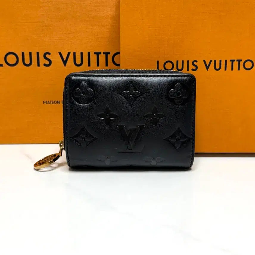 [BUNJANG] Louis Vuitton Lu Cushion Wallet Bifold Black Lambskin M81599 / (정품/A)루이비통 루 쿠상 월릿 반지갑