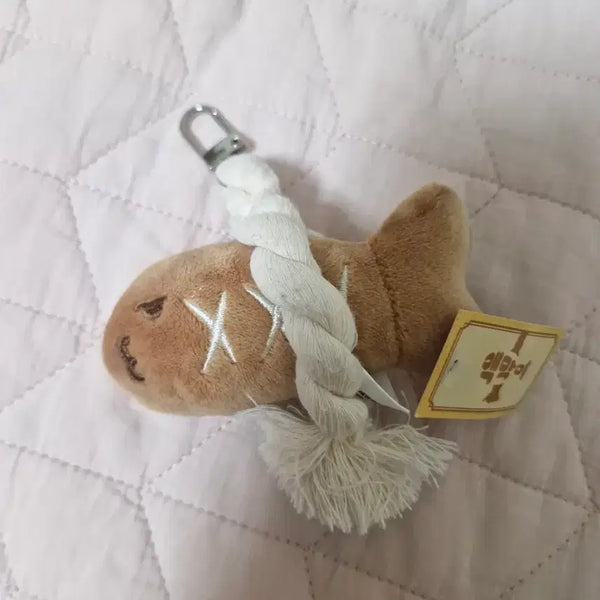 [BUNJANG] Brown Charm Fish Keychain / 액막이 키링 브라운 새상품