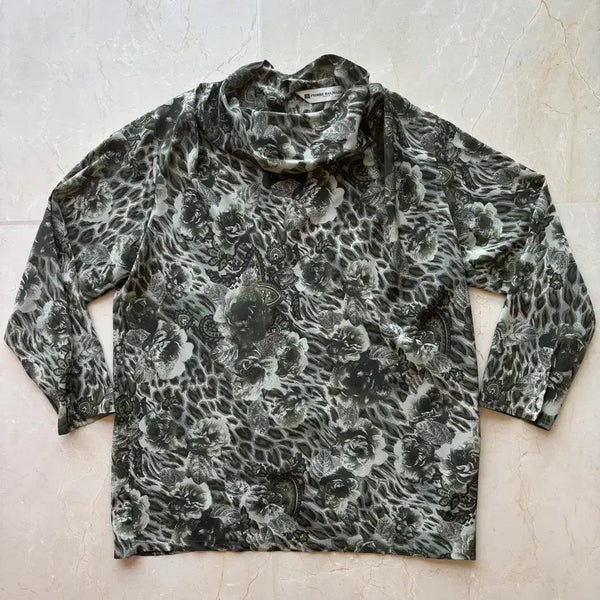 [BUNJANG] Pierre Balmain Vintage Japanese Edition Cowl Neck Blouse / [정품]피에르 발망 빈티지 일본판 카울넥 블라우스