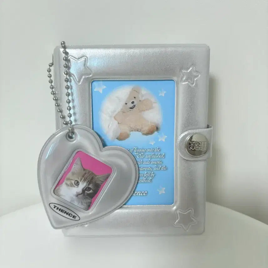 [BUNJANG] Thence Collect Book Silver + Heart Keyring / 덴스 thence 콜렉트북 콜북 실버 +하트키링