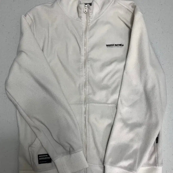 [BUNJANG] Groove Rhyme Fleece Zip-Up White M / 그루브라임 플리스 집업 화이트 M