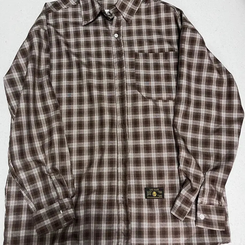 [BUNJANG] Brown Checkered Shirt / 브라운 체크 셔츠