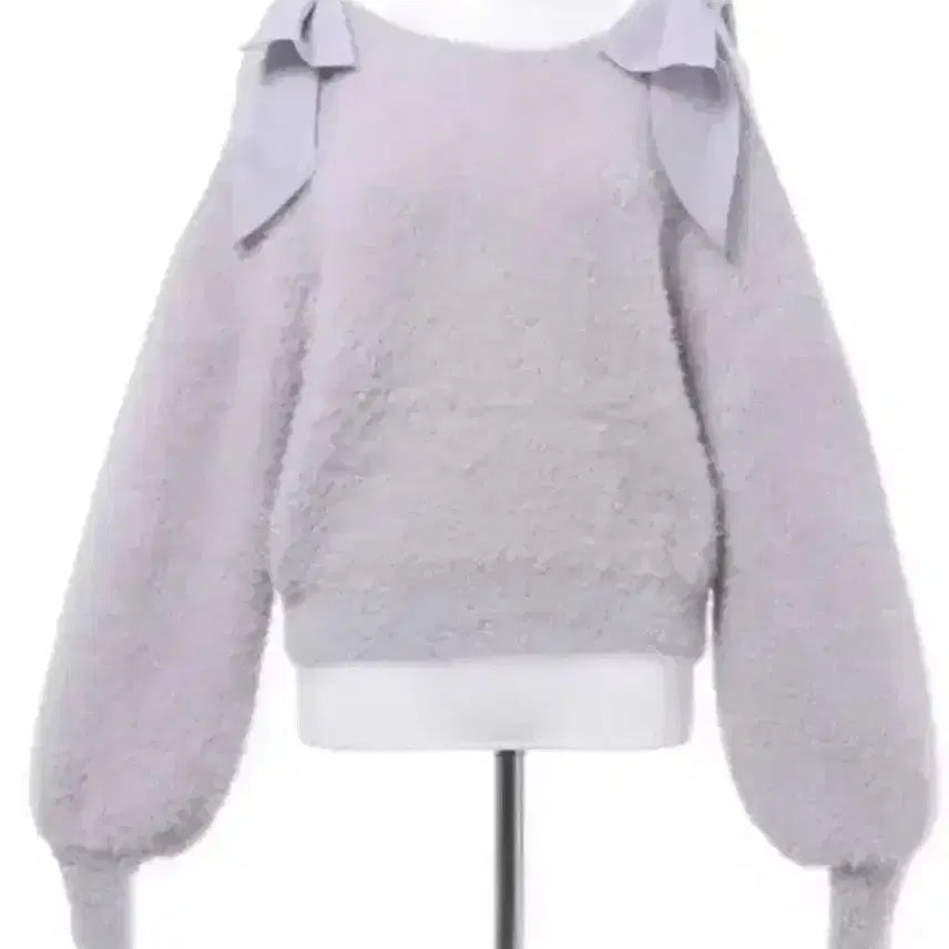 [BUNJANG] INGNI Shoulder Cut Ribbon Knit / 잉그니 어깨트임 리본 니트 스나계지뢰계