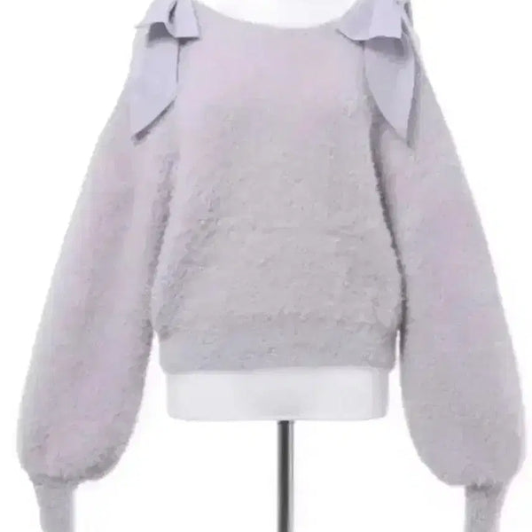 [BUNJANG] INGNI Shoulder Cut Ribbon Knit / 잉그니 어깨트임 리본 니트 스나계지뢰계