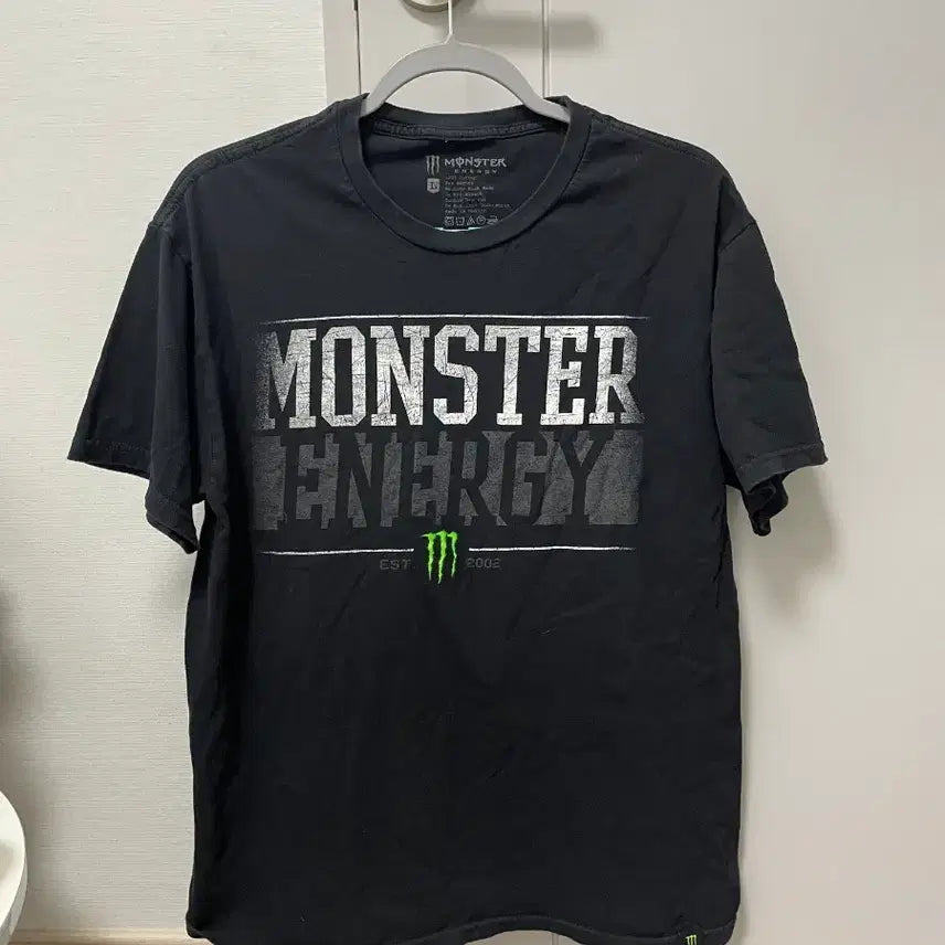 [BUNJANG] Monster Energy Black T-Shirt (Size L) / 몬스터 에너지 블랙 반팔 티셔츠 L
