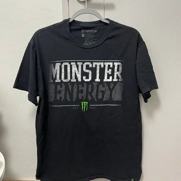 [BUNJANG] Monster Energy Black T-Shirt (Size L) / 몬스터 에너지 블랙 반팔 티셔츠 L