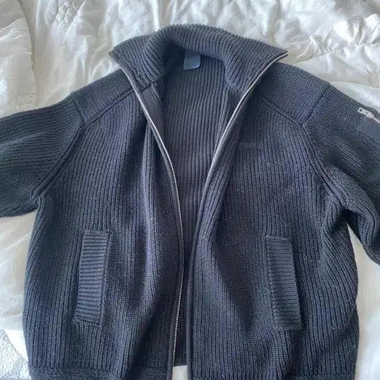 [BUNJANG] Juun.J 25FW MA-1 Pocket Full Zip High Neck Cardigan L Size / 준지25FW MA-1포켓 풀집업 하이넥 가디건 L사이즈팝니다!