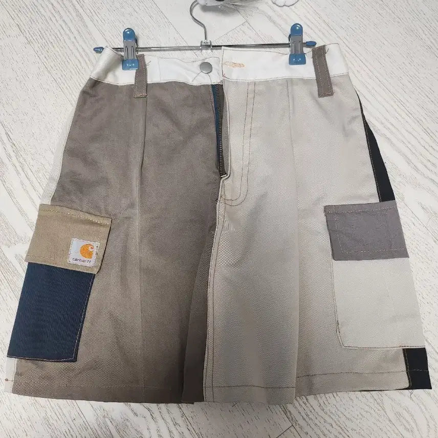 [BUNJANG] Carhartt Color Block Midi Skirt / 칼하트 컬러 블록 스커트