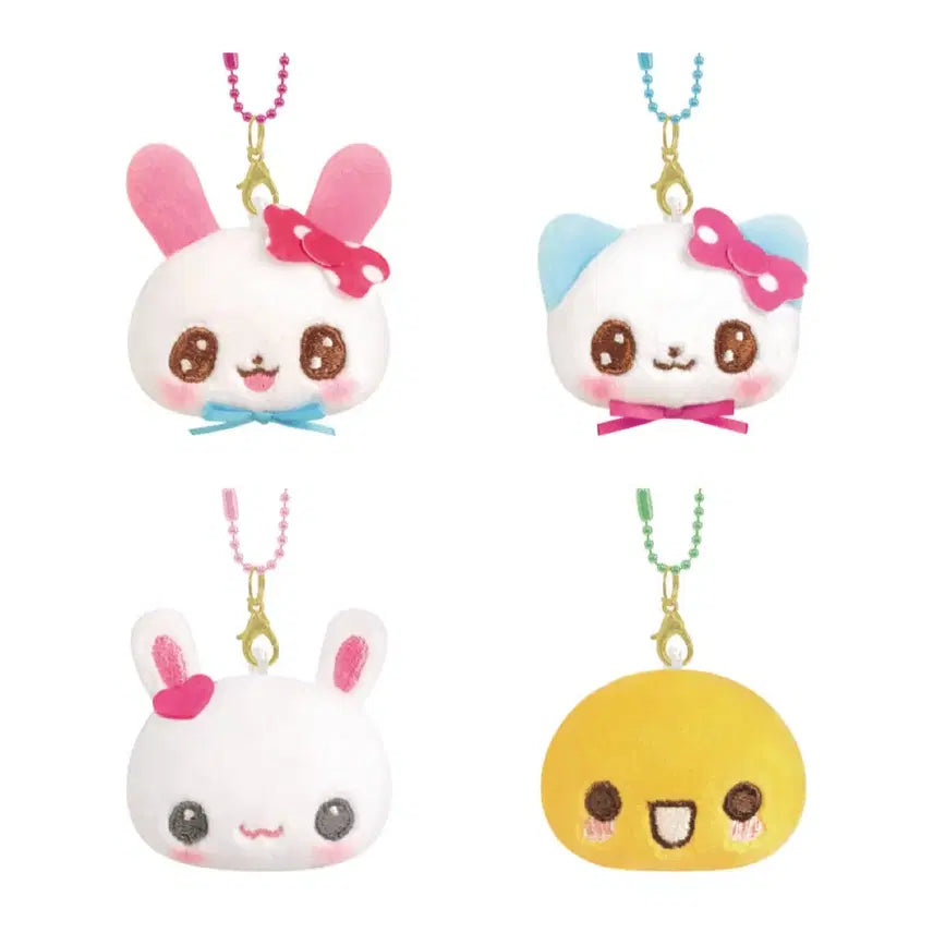 [BUNJANG] Heisei Petafure Face Plushie Keychain / (선택O) 헤이세이 페타후레 페이스 인형 키링