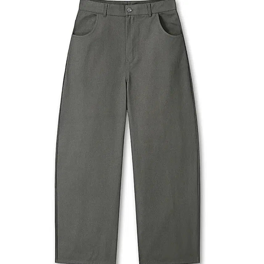 [BUNJANG] FLOVE'S ART Curved Wide Cotton Denim Pants Charcoal Grey XL / (새상품 택포가격) 후러브스아트 커브드와이드코튼데님팬츠 차콜그레이 XL