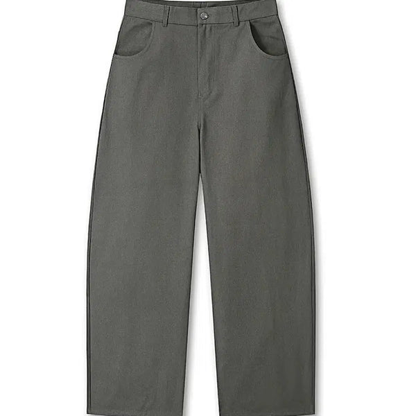 [BUNJANG] FLOVE'S ART Curved Wide Cotton Denim Pants Charcoal Grey XL / (새상품 택포가격) 후러브스아트 커브드와이드코튼데님팬츠 차콜그레이 XL