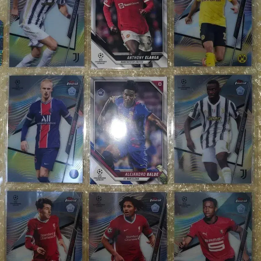 [BUNJANG] Sports Soccer Cards Rookie Set Bundle 9 Cards / 스포츠 축구카드 루키카드 9장일괄 5천원
