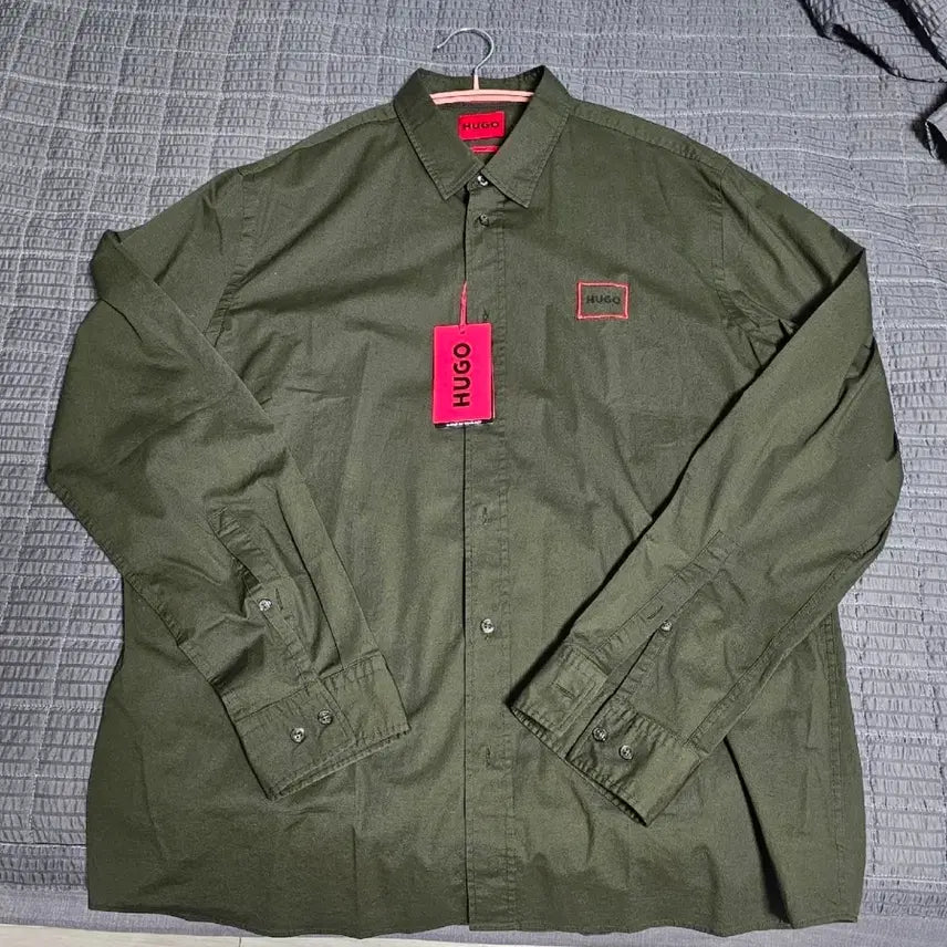 [BUNJANG] Hugo Boss Dark Green Shirt / [새제품] 휴고보스 셔츠