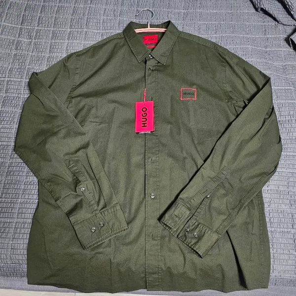 [BUNJANG] Hugo Boss Dark Green Shirt / [새제품] 휴고보스 셔츠