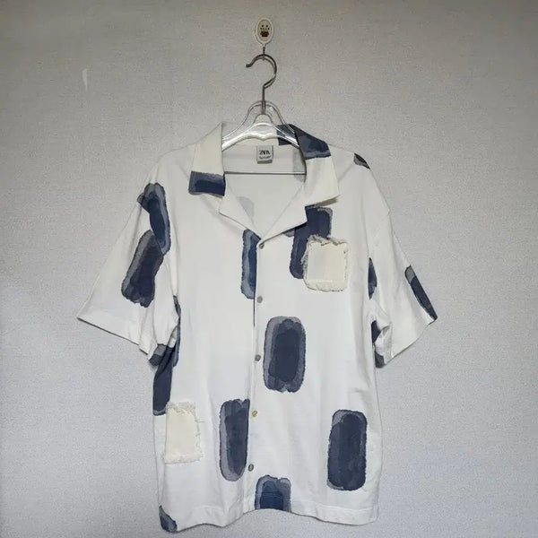 [BUNJANG] ZARA Abstract Print Shirt Men's L Oversized Fit / 자라 추상 프린트 셔츠 남L 오버핏