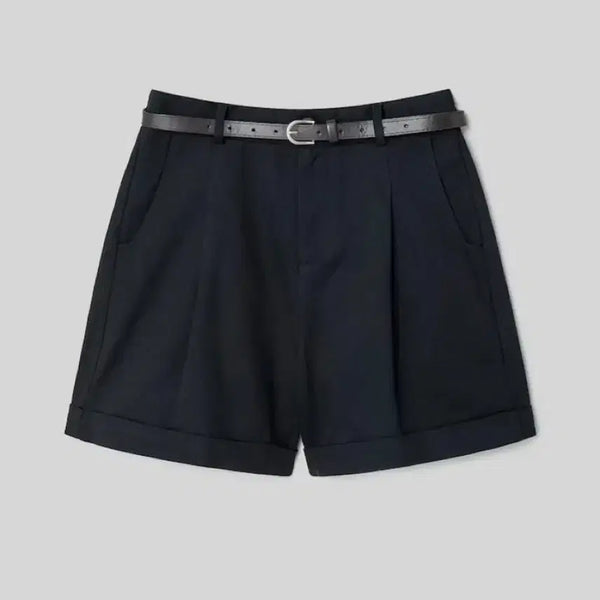 [BUNJANG] 8 Seconds Cotton Bermuda Shorts Navy Size 67 with Belt / 에잇세컨즈 코튼 버뮤다 숏팬츠 네이비 67사이즈 벨트포함